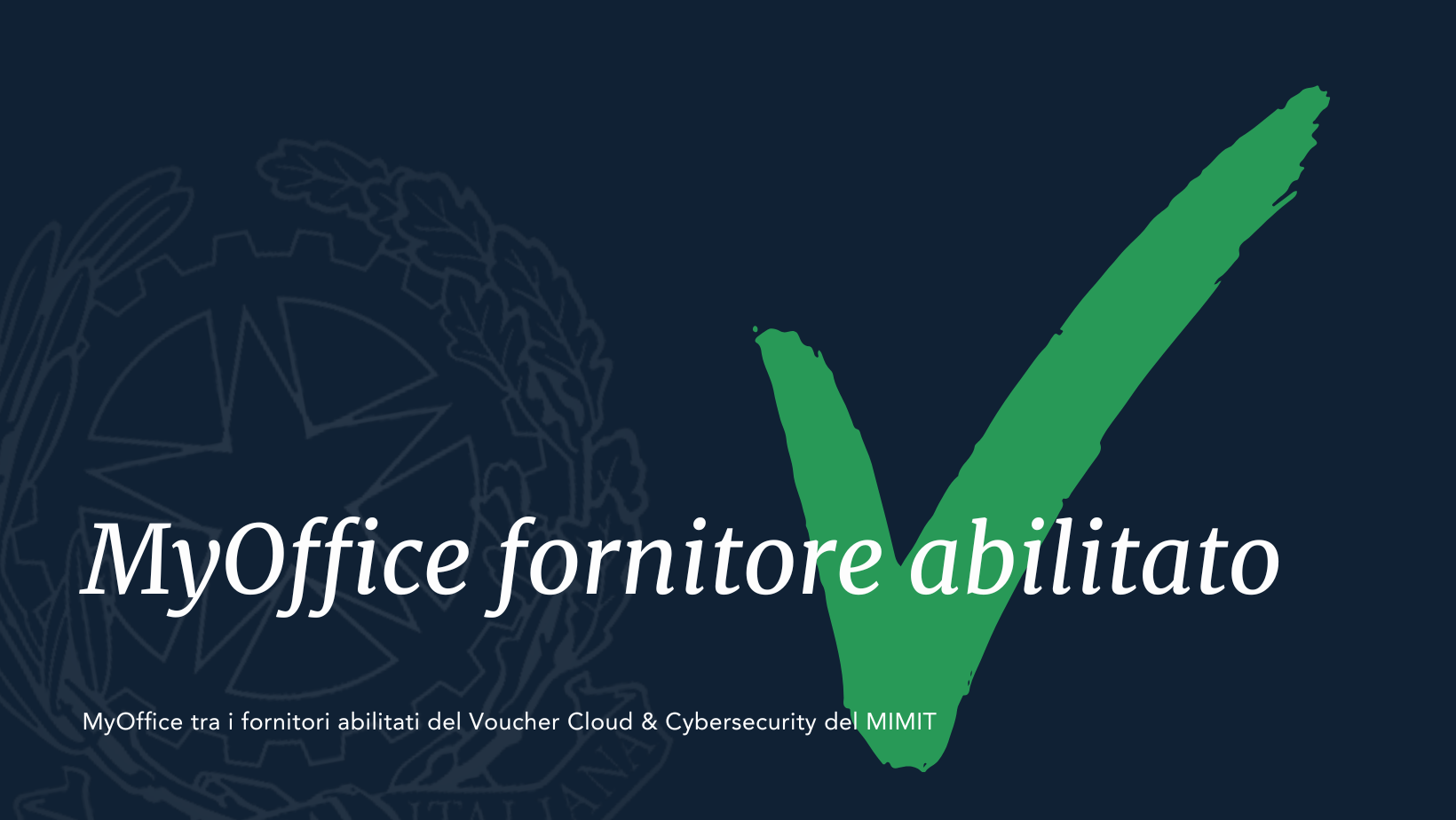 MyOffice fornitore abilitato MIMIT
